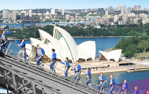 Check out Sydney harbour views from the Sydney Bridge climb