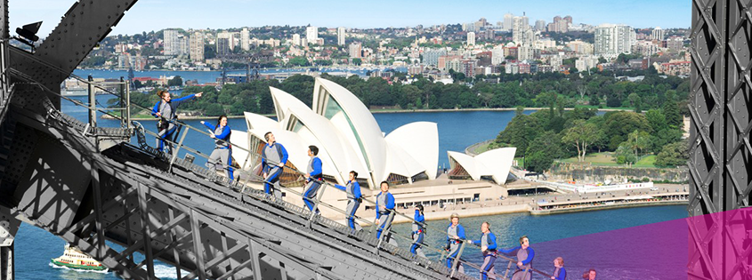 Check out Sydney harbour views from the Sydney Bridge climb