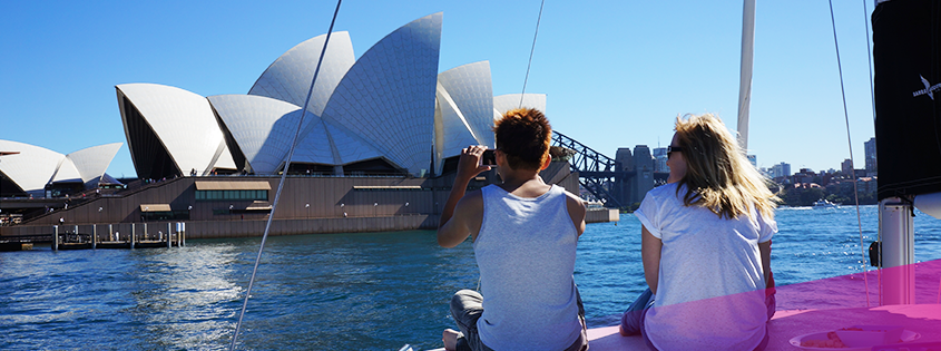 Cruise past Sydney Opera House on Rockfish Catamarans